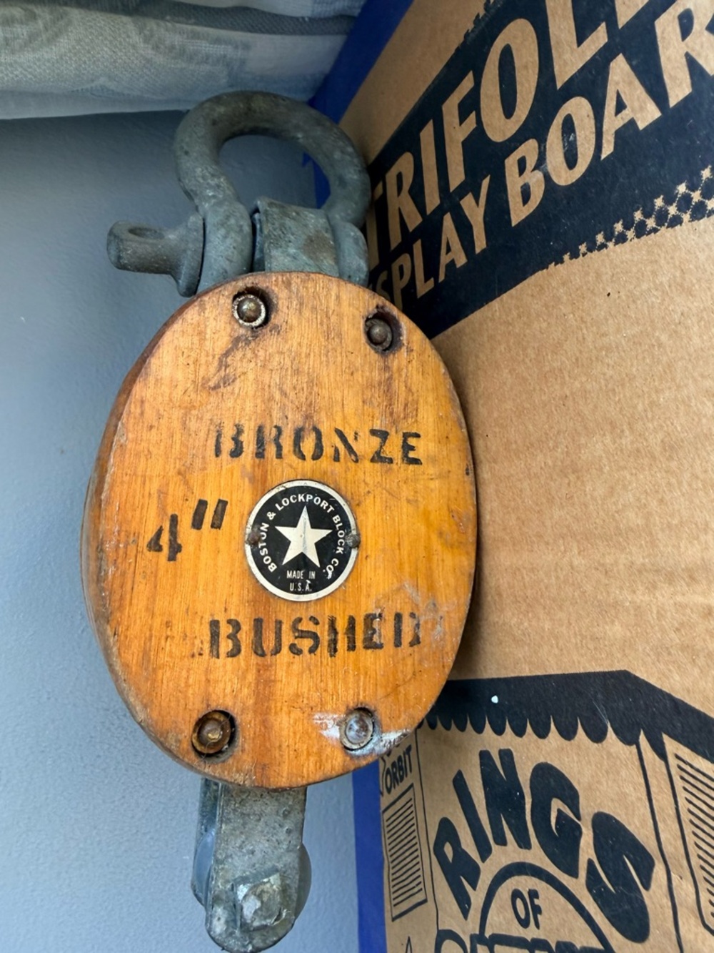 Boston & Lockport Block Co, Bronze Bushed, Made in USA, Marine Block & Tackle